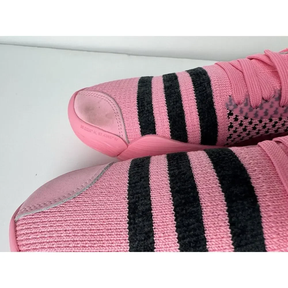 ADIDAS Shoes Sneakers Mens Size 9 Pink Basketball Trae Young 2 Knit Blokecore